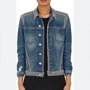 L’Agence Studded Denim Jacket